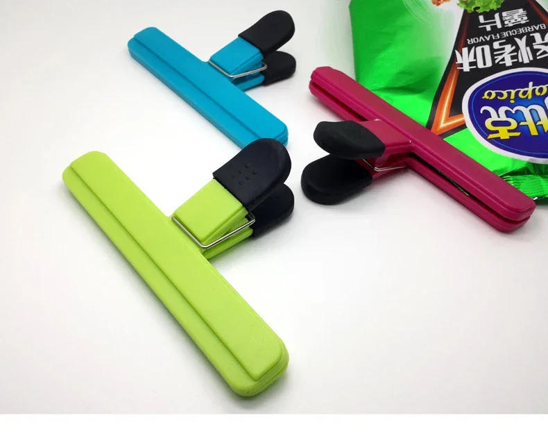 Description Picture 5 of itemPortable Kitchen Storage Food  Travel Plastic Tongs  Snack Seal Sealing Bag Clips Sealer Clamp Storage Tool Kitchen Accessories
