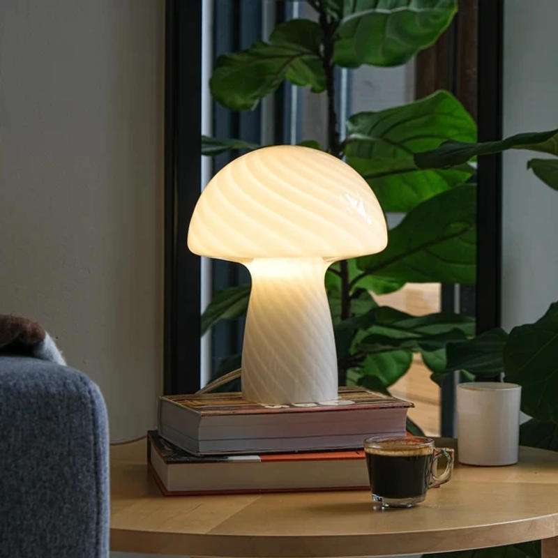 Description Picture 2 of itemLovely Mushroom Desk Lamp Study Reading Aesthetic Room Decoration Lamp Touching Rechargeable Eye Protection Night Table Lamp