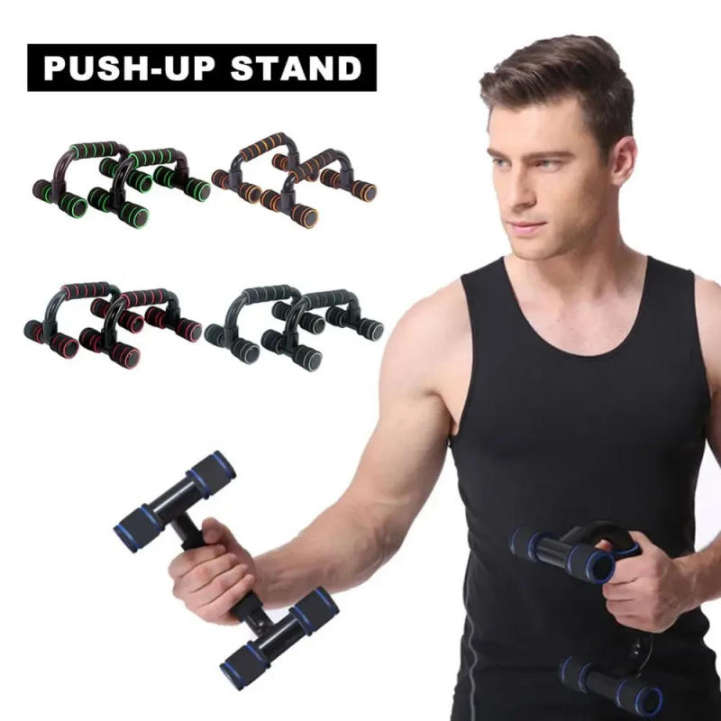 Description Picture 2 of item1 Pair of Non-slip Push-up Stand H-shaped Strong Push-up Support Durable Stable Calisthenics Parallel Bars Fitness