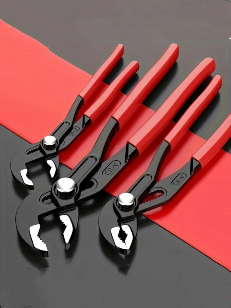 Description Picture 2 of item7/10/12 Inch Water Pump Pliers Quick-Release Plumbing Pliers Pipe Wrench Adjustable Water Pipe Clamp Pliers Household Hand Tools