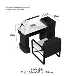 Nordic Marble Nail Chair Led Lamp Professional Nails Table Beauty Salon Furniture Tables Manicure Designer manicure tafel Tables