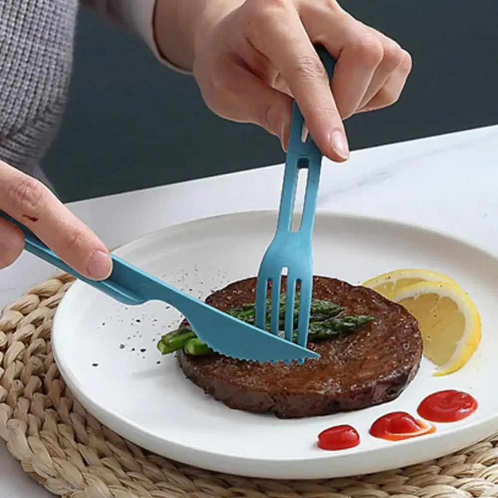 Description Picture 4 of itemNew Tableware Cutlery Set Camping Backpacking Utensils Portable Knife Fork Spoon Chopstick Travel Dinnerware Kitchen Accessories