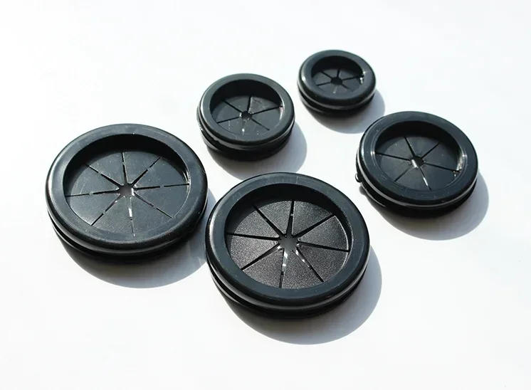 Description Picture 4 of item10pcs Rubber wire grommet gasket sheet 25mm flat seal o ring Dust hole plug for Electric box inlet outlet cable holder protector