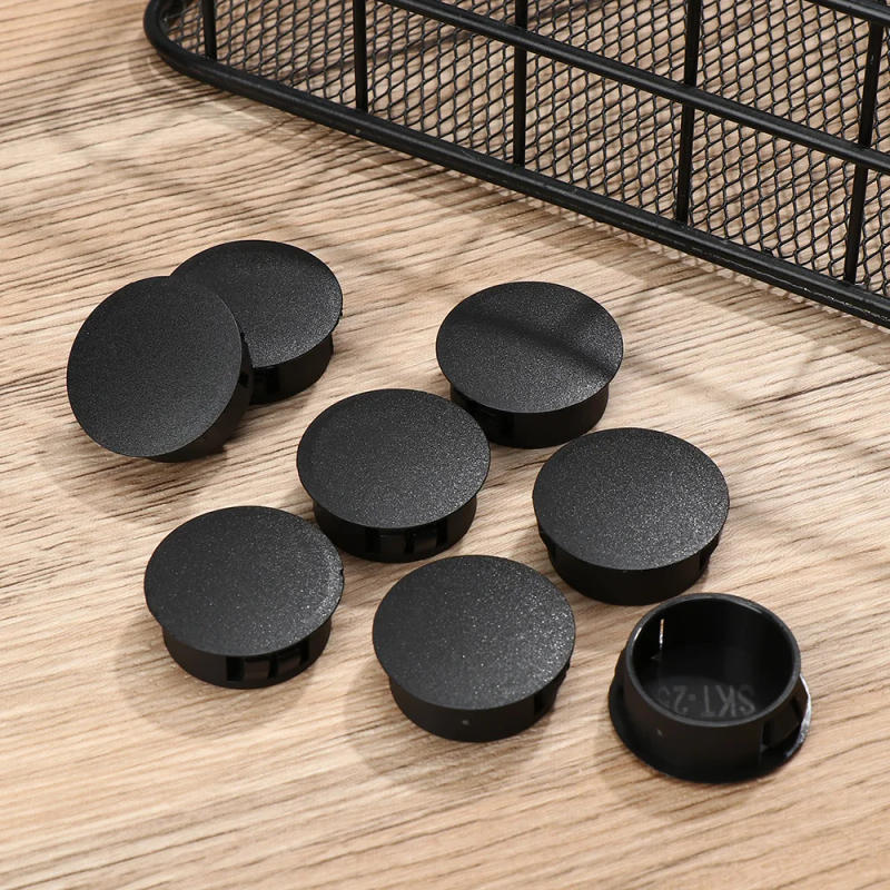 Description Picture 5 of item8Pcs/Pack Black Round Plastic Hole Plug Hole Decorative Cap Pipe Plug Cover Blanking End Caps Furniture Feet Caps Protection
