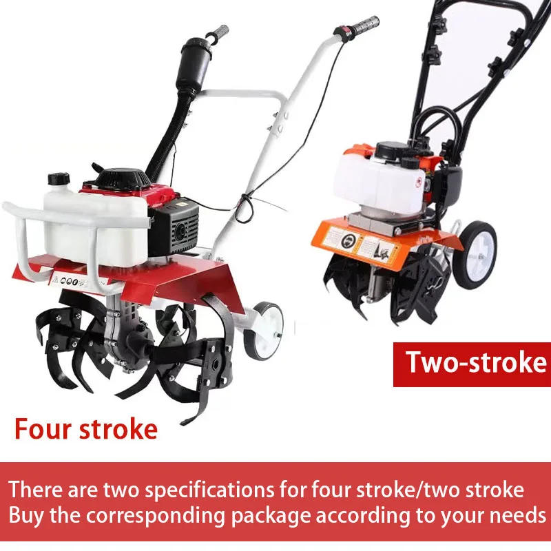 Description Picture 2 of itemGasoline Micro Cultivator Agricultural Garden Tools Gasoline Multi-function Minitype Rotary Tiller Machinery for Far