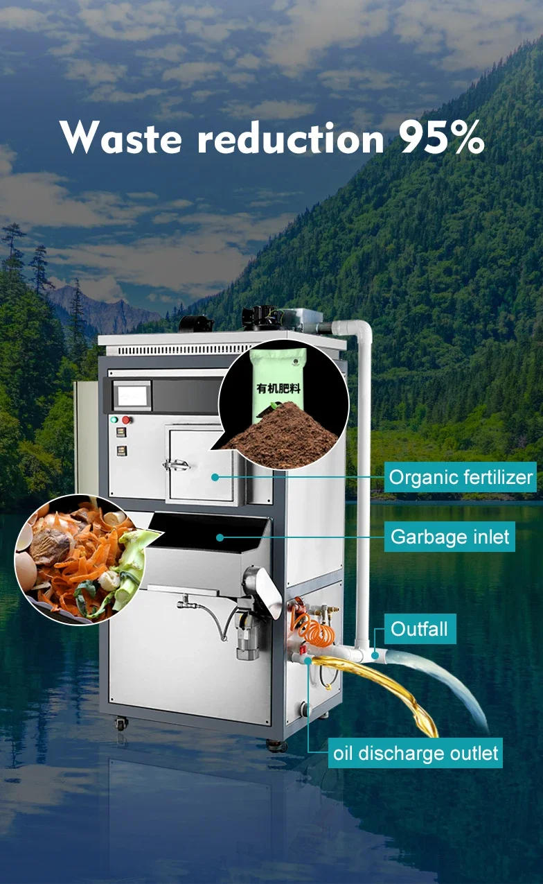 Description Picture 3 of itemHigh Efficiency Eco Friendly Food Disposal Food Waste Processor Garbage Recycling Equipment