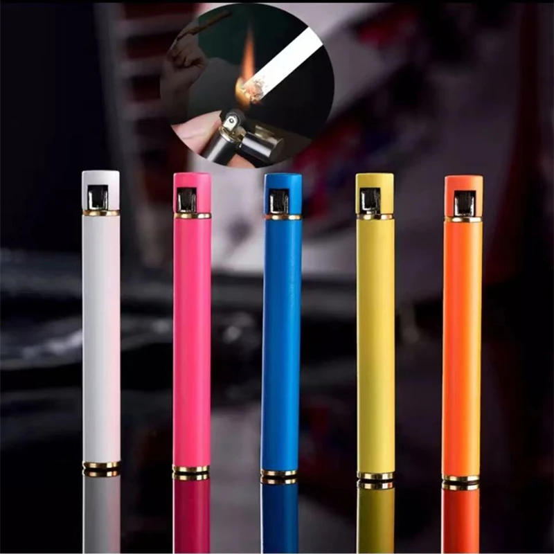 Description Picture 2 of itemMini Cigarette Lighter Grinding Wheel Flint Free Fire Butane Gas Lighter Portable Can Be Placed Cigarette Box Smoke Accessories