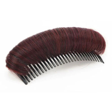 Wig Cushion Stable Comfortable High Temperature Fiber Insert Comb Invisible Fluffy Hair Pad for Female