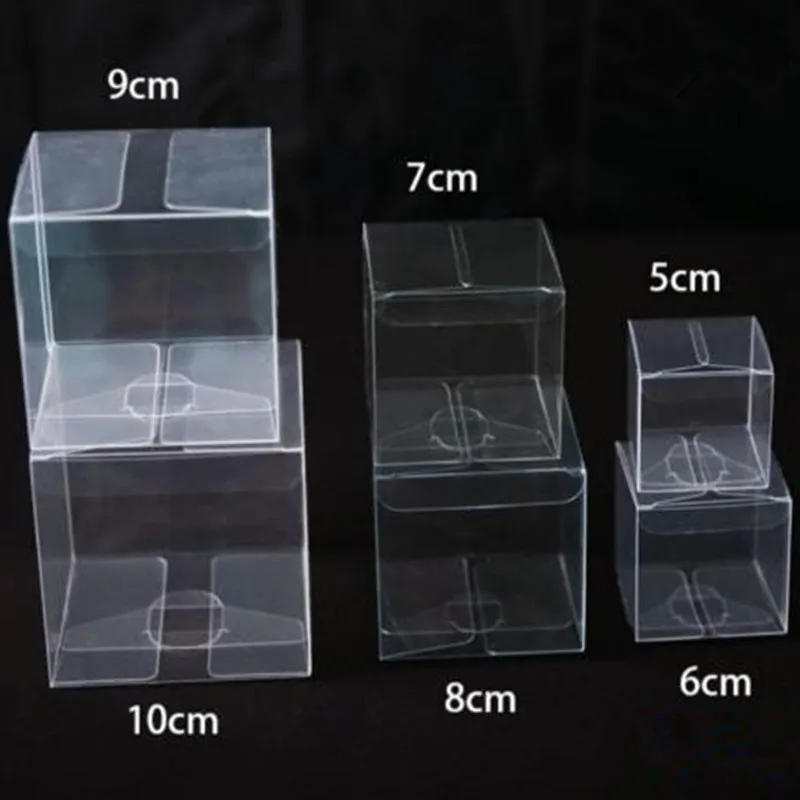 Description Picture 3 of itemSquare Clear PVC Boxes Gift Packaging Box for Candy/Chocolate/Toys/Jewelry/ Display Storage Wedding Party Favor Gift Packing Box