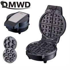 DMWD Electric Waffle Maker Cartoon Cake Donut 3 IN 1 Grill  Sandwich Panini Bread Machine Toaster Baking Breakfast Machine EU