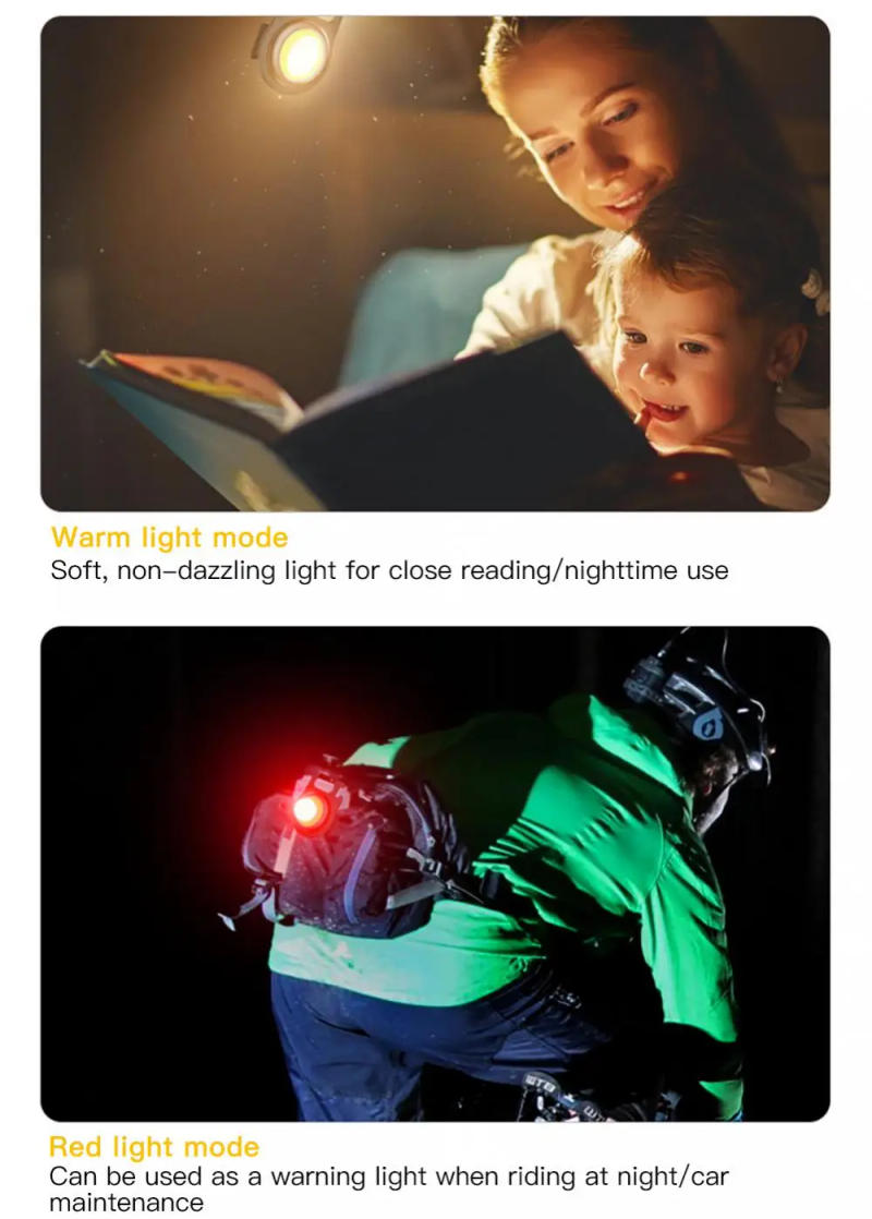 Description Picture 3 of itemOutdoor COB Flashlight Portable Work Light Multifunctional Keychain USB Charging Emergency Lamp Camping Bright Tent Fishing Lamp