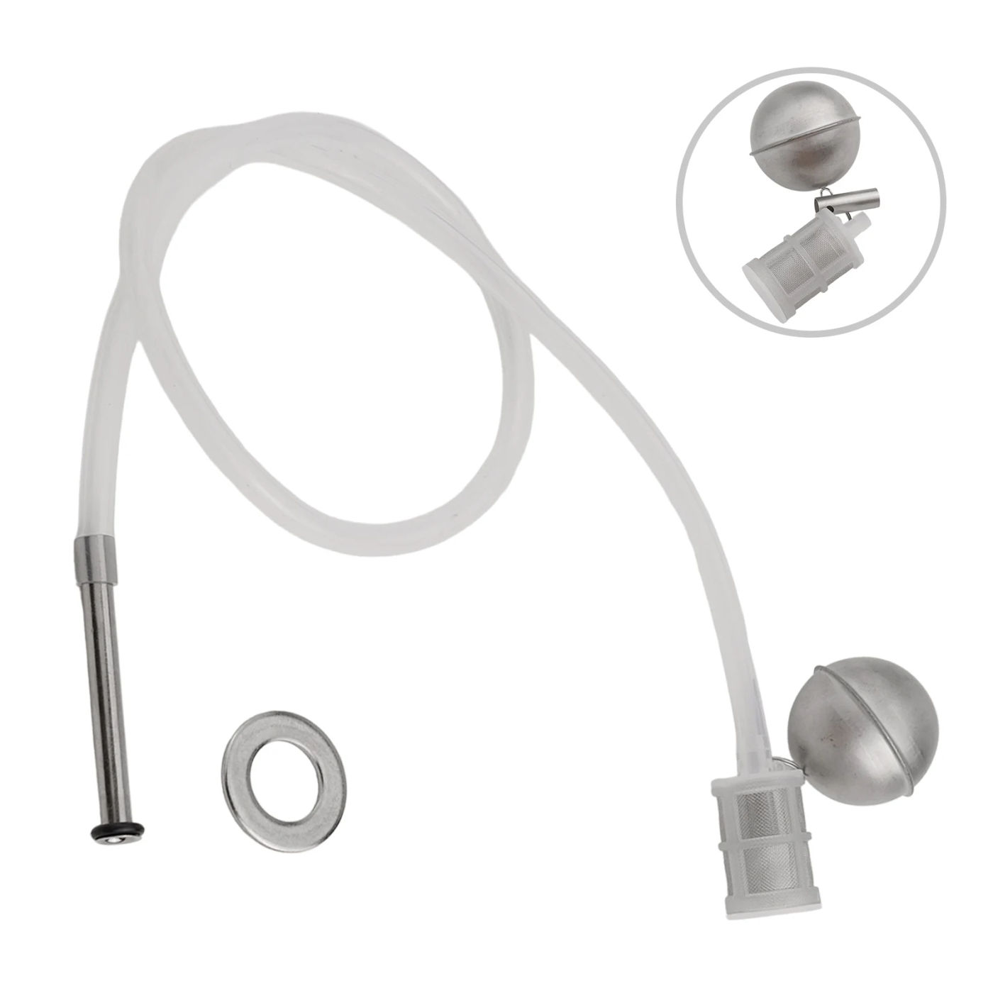 Description Picture 5 of item304 Stainless Home  Brew Beer  Keg Liquid  Floating  Dip Tube Filter Fit  Ball Lock  Household Supplies High-Quality Replacement