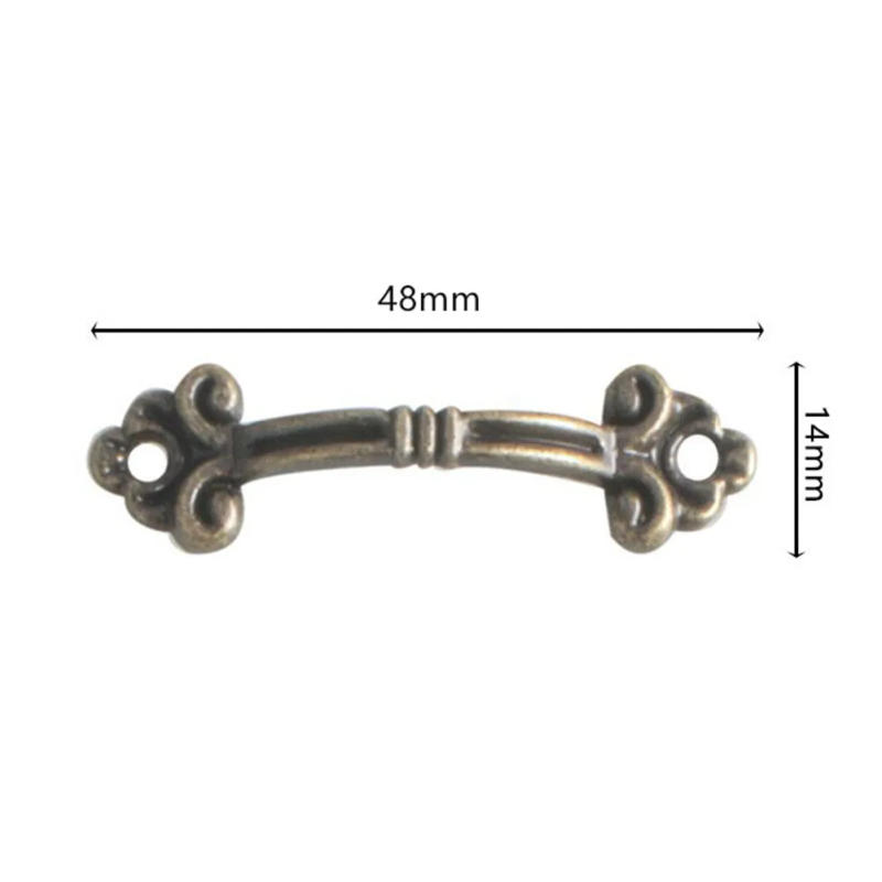 Description Picture 5 of item10pcs Small Handles Cabinet Pulls Antique Bronze/Silver/Gold Jewelry Wooden Box Drawer Knobs With Screw Furniture Hardware