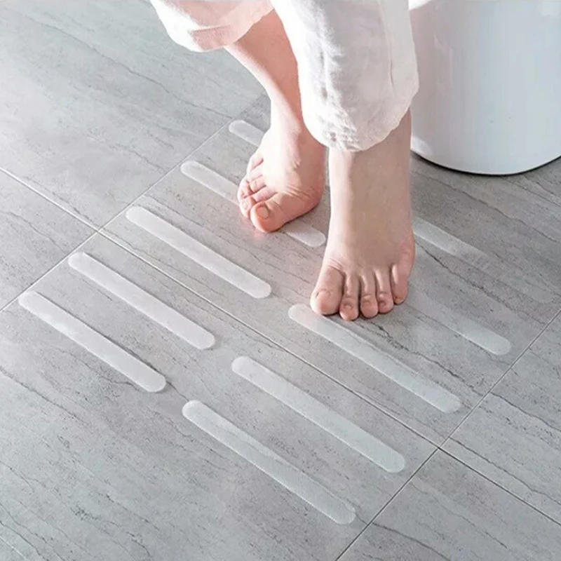 Description Picture 4 of item5/24 Pcs Anti Slip Strips Transparent Shower Stickers Bath Safety Strips Non Slip Strips for Bathtubs Showers Stairs Floors