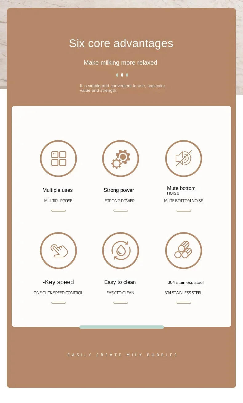 Description Picture 3 of itemHandheld Milk Frother Kitchen Powerful Electric Foam Maker With Stand Battery Powered Foamer Blender Drink Mixer For Coffee