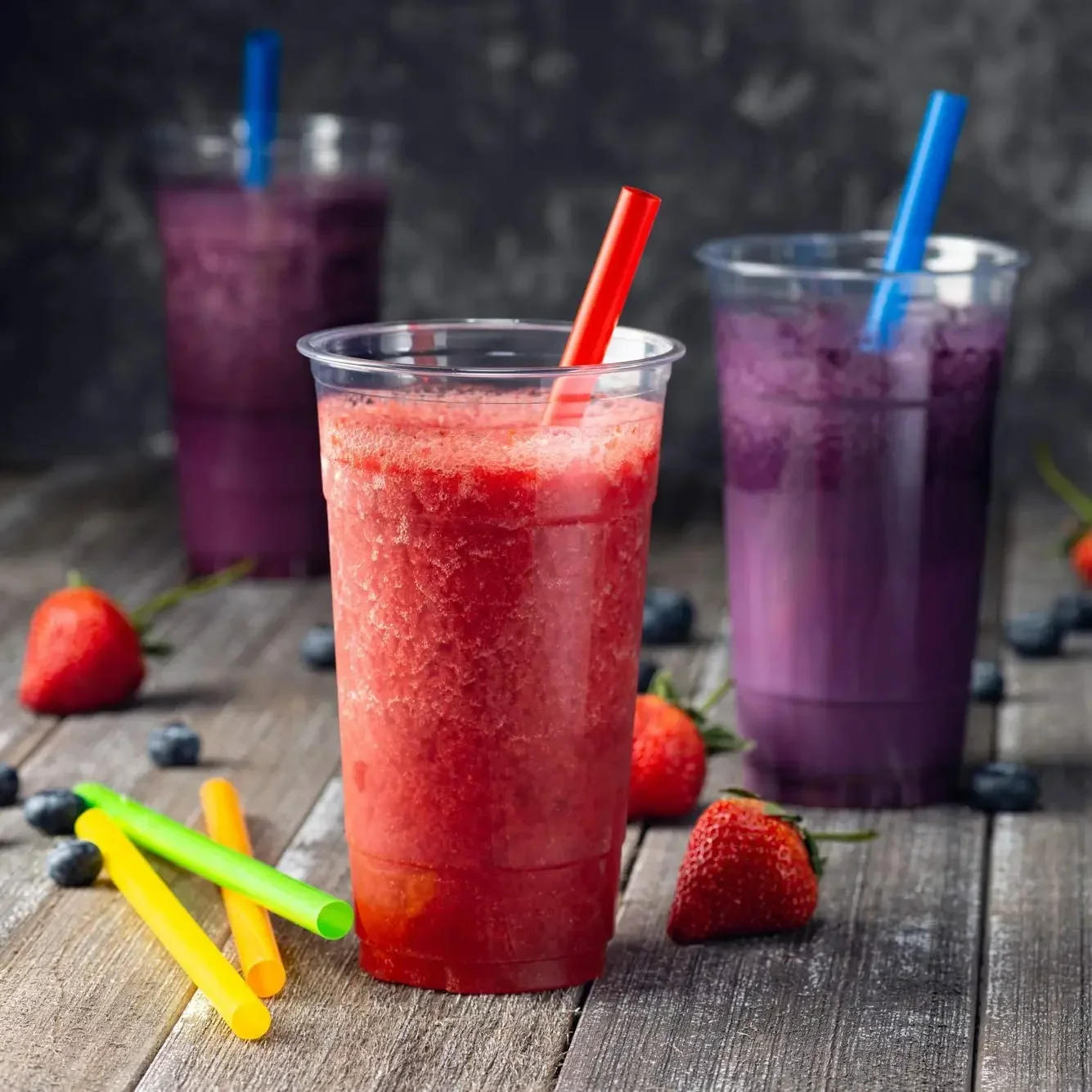 Description Picture 6 of item1000/500x Disposable Drinking Straws Multicolor MilkTea Milkshake Juice Plastic Straws Kitchen Bar Drink Party Wedding Supplies