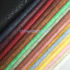 1PC 21X29CM Vintage Flowers Embossed Synthetic Leather Fabric Leather Sheets, PU Leather For Making Bows LEOsyntheticoDIY R2000A