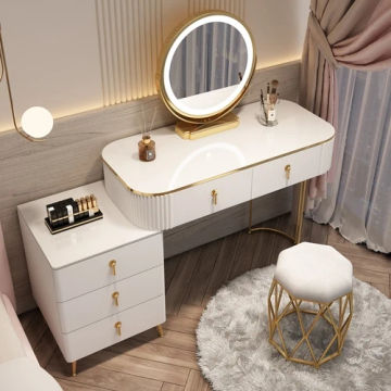 Drawers Bedroom Dressing Table Organizer Cabinet Corner Console Bedside Makeup Dressing Table Wood Kommode Luxury Furnitures