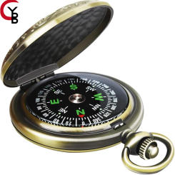 Multifunctional Zinc Alloy Classic Compass for Hiking, Camping, Motoring, Boating, Backpacking, Gift and Collection