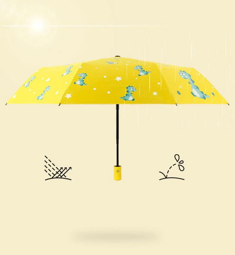 Description Picture 3 of itemAutomatic umbrella Cute dinosaur automatic children umbrella Sunshade Thickening and Durable Travel folding automatic umbrella