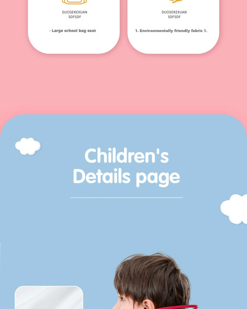 Description Picture 4 of itemWaterproof Children Rain Poncho Non-Disposable Travel on Foot Rain Gear Coat Carry Hat Outdoor Hiking Accessories Kids Raincoat