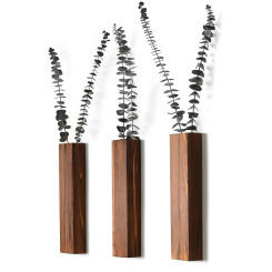 Wood Wall Planter Wall Decor for Artificial Flower Plants Wooden Plant Holders Wall Plant Pocket Vase Hanging for Living Room Be