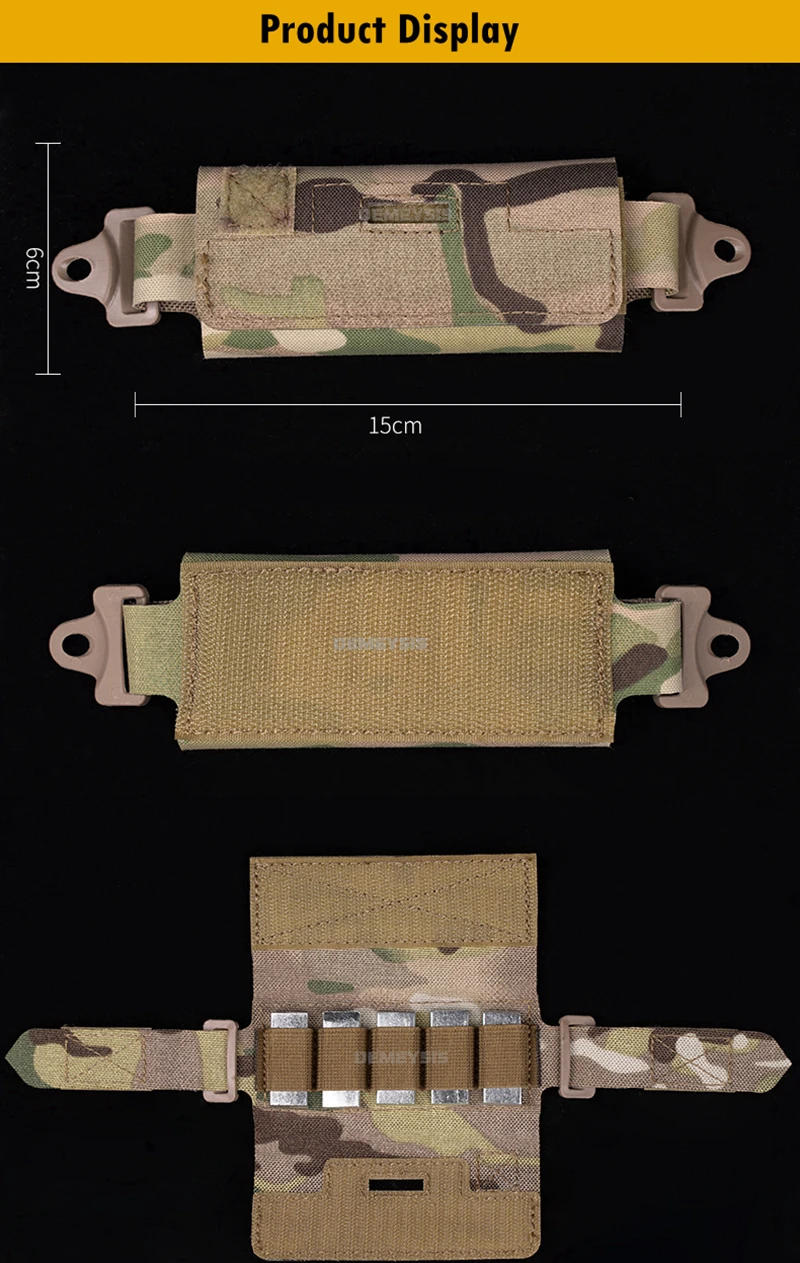 Description Picture 4 of itemHelmet Counterbalance Weight Bag Tactical Helmet Counterweight NVG Pouch for OPS Fast BJ PJ MH Hunting Helmets Accessories