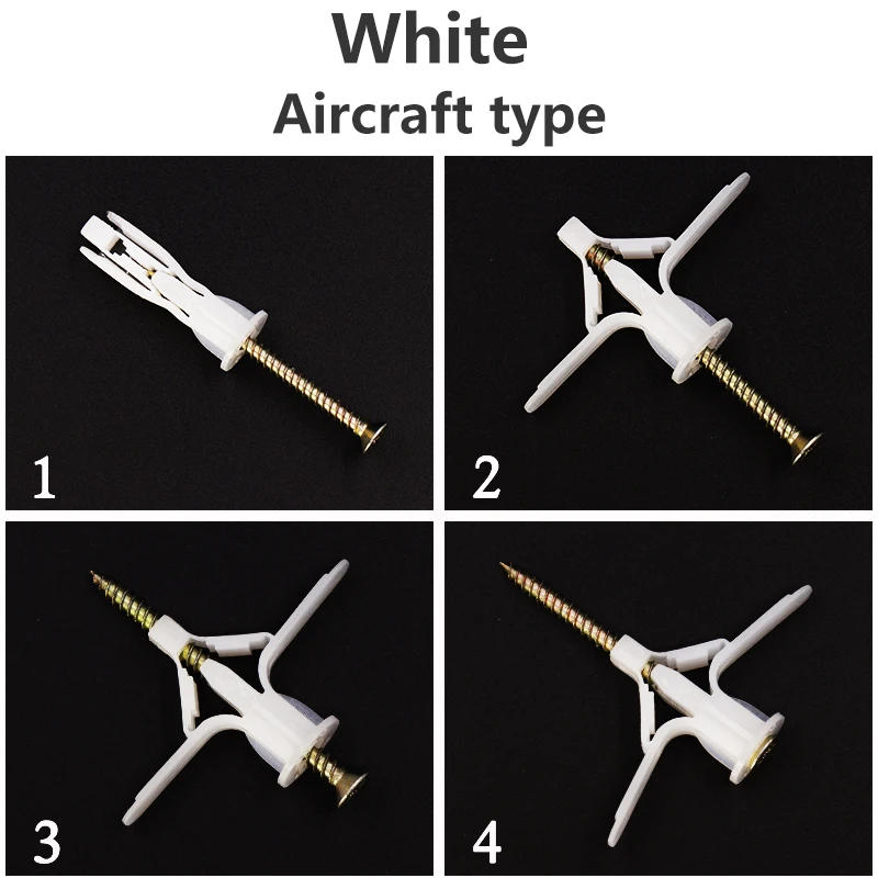 Description Picture 5 of itemPlastic Expansion Drywall Anchor Pipe Tube Kit Screw Self Drilling Fiberboard Nail Wall Pierced Gypsum Board Hollow Brick