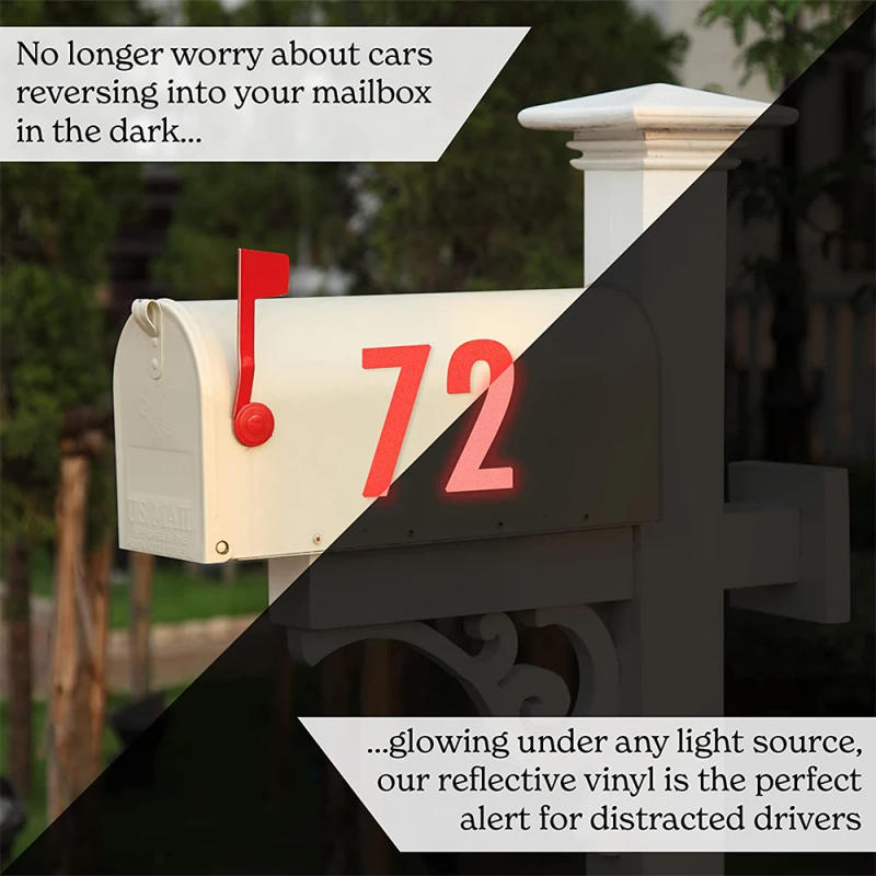 Description Picture 5 of itemReflective Vinyl Removable Adhesive Glow in The Dark Sticker Sheet DIY Outdoor Decor Safe Car Parking Crafts and More For cut