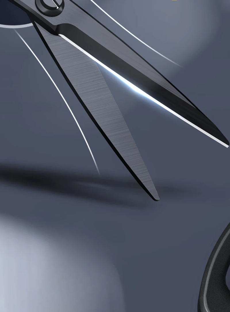 Description Picture 5 of itemDGEV 210/175mm Black Stainless Steel Scissors Business Office Stationery Home Tailor Shears Kitchen Knife Cutter Cutting Tool