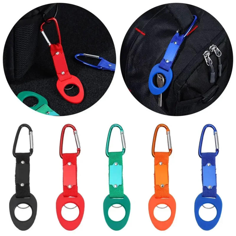 Description Picture 2 of item1PC Water Bottle Holder Clip Outdoor Camping Hiking Sport Kettle Buckle Carabiner Belt Backpack Hanger Hook Climbing Accessories