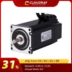 Cloudray Nema 23 Stepper Motor with Encoder 3.0N.m Closed Loop Stepper Motor Driver Easy Servo Driver with 1.5m Free cable