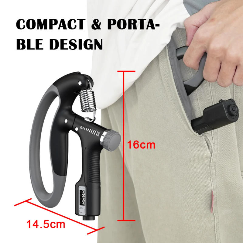 Description Picture 3 of item10-100Kg Adjustable Heavy Gripper Fitness Hand Exerciser Grip Wrist Training Increase Strength Spring Finger Pinch Expander