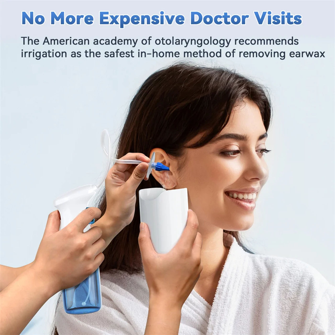 Description Picture 5 of itemEar Wax Removal Manual Ear Cleaner Water Cleaner Earwax Remover Kit Ear Irrigation Flushing System Ear Cleaning Kit Healthy Care