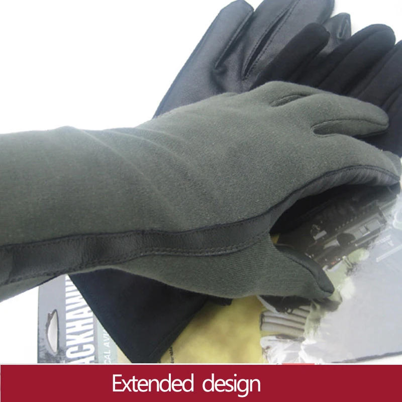 Description Picture 3 of itemTactical Extended Design Gloves Sports Cycling Hiking Leather Glove Style Tactical Pilot Combat Elastic Thin Gloves