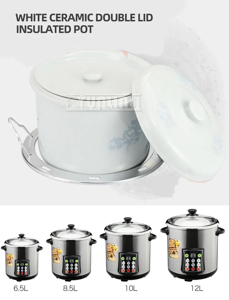 Description Picture 6 of itemHousehold Multifunctional Stainless Steel Stew Pot High Capacity Electric Slow Cooker Home Appliances