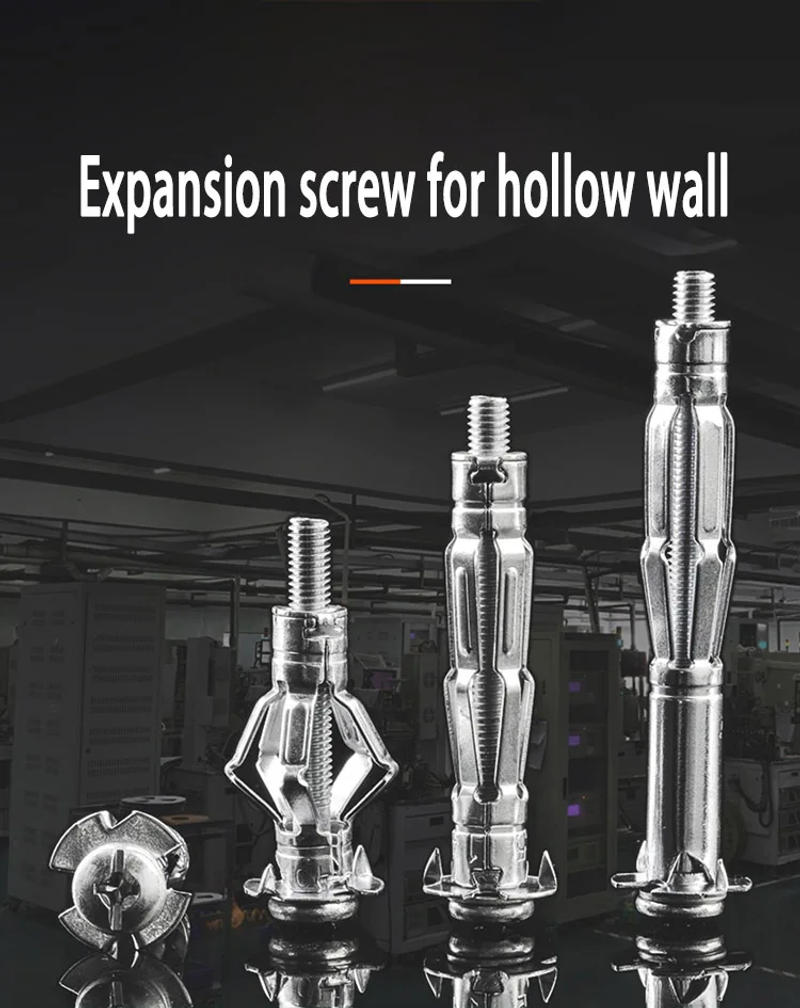 Description Picture 2 of itemMolly Bolt Nut Drywall Expansion Screw Bolt Pipe Set M4 M5 M6 M8 Hollow Brick Gypsum Board Irons Bolts Ceiling Expansion Anchor