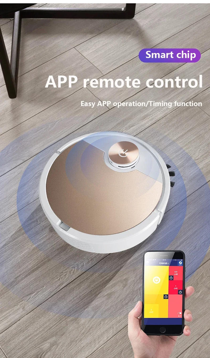 Description Picture 5 of itemRobot Vacuum Cleaner Wireless 3 in 1 Cleaning Wet and Dry Smart Household Appliances Mop Cleaning Floor Vacuum Cleaner For Home