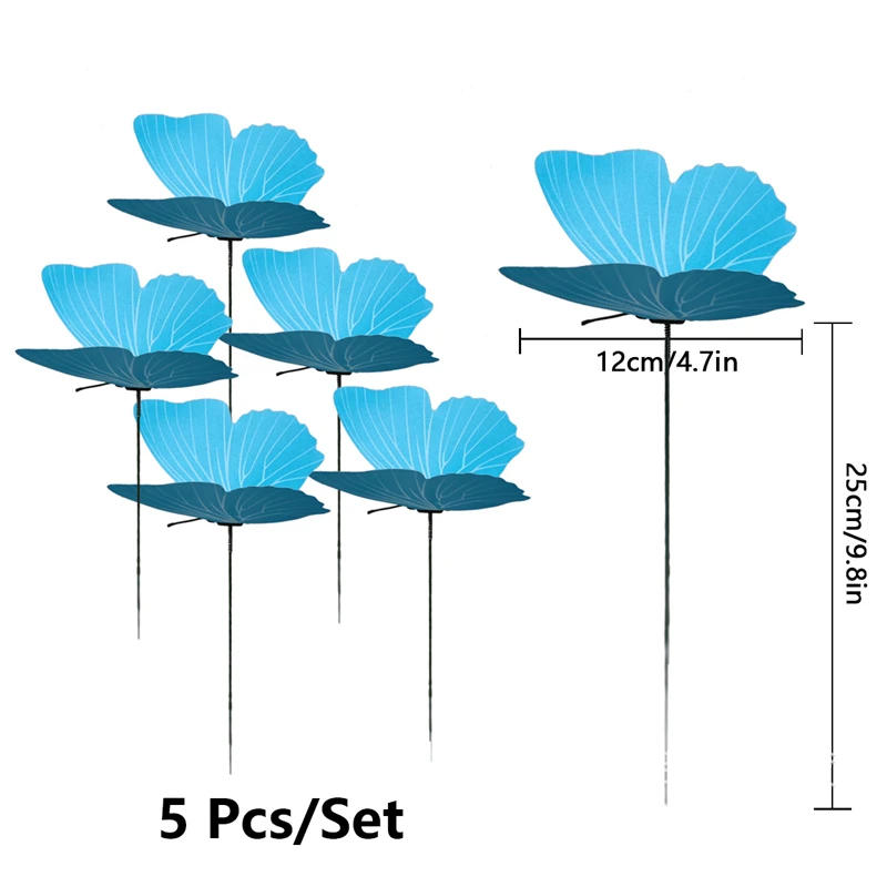 Description Picture 4 of itemGarden Yard Art Butterfly/Flower/Bird/Flamingo/Mushroom Stakes Decoracion Outdoor Decor Gardening Decoration Decorative Stake