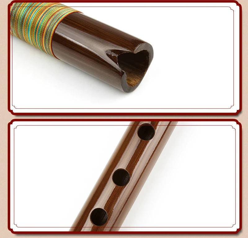 Description Picture 6 of itemQuena Vertical Flute for Woodwind Instrument, Indian Musical Instrument, G Key Brown, Dalbergia