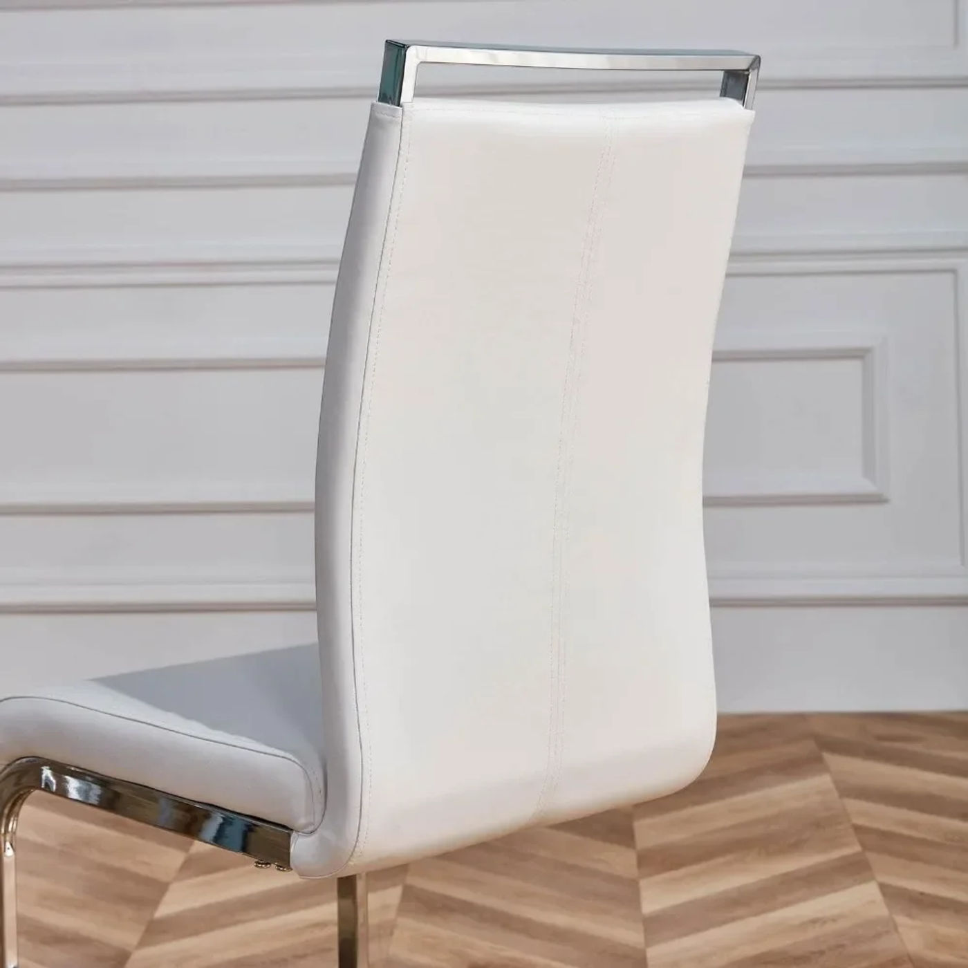 Description Picture 3 of itemModern Dining Chairs Set of 4,Side Dining Room/Kitchen Chairs with Faux Leather Padded Seat High Back,Chairs for Living Room