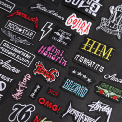 Band Iron-On Patches Clothe Embroidery Applique Sewing Supplies Decorative Handmade Badges ROCK MUSIC