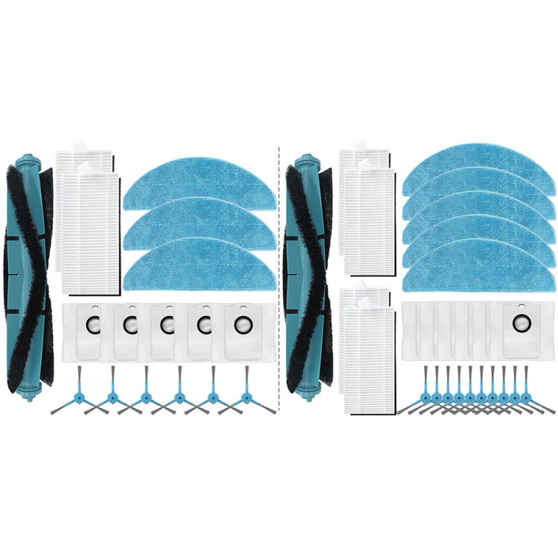 Description Picture 2 of item1set Main Side Brush Filter Dust Bag Mop Cloth For Conga 7490 Immortal Home For X-Treme Robot Vacuum Cleaner Accessories