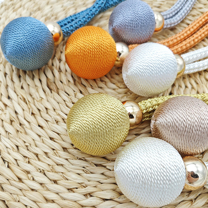 Description Picture 6 of item2pcs Adjustable High Grade French Ball Curtain Tiebacks, Convenient Draped Tiebacks Decorative Curtain Fixer Curtain Tiebacks