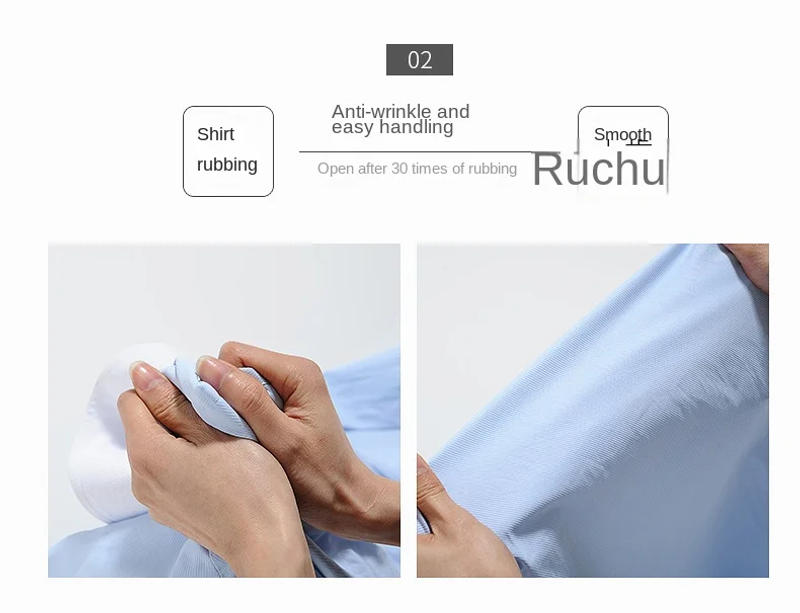 Description Picture 3 of itemMen's long sleeved white shirts with spot embroidery,business and professional shirts, work clothes,40 cotton solid color shirts