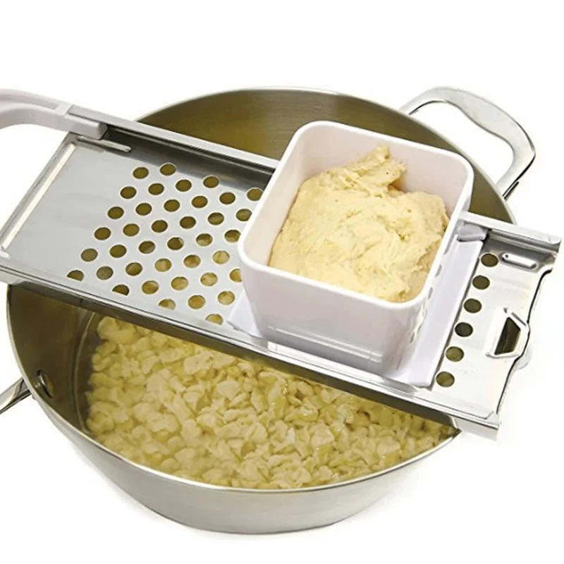 Description Picture 3 of itemPasta Machine Manual Noodle Spaetzle Maker Stainless Steel Blade Spaetzle Noodle Dumpling Maker Pasta Cooking Kitchen Tool