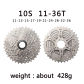 10 Speed 11-36T