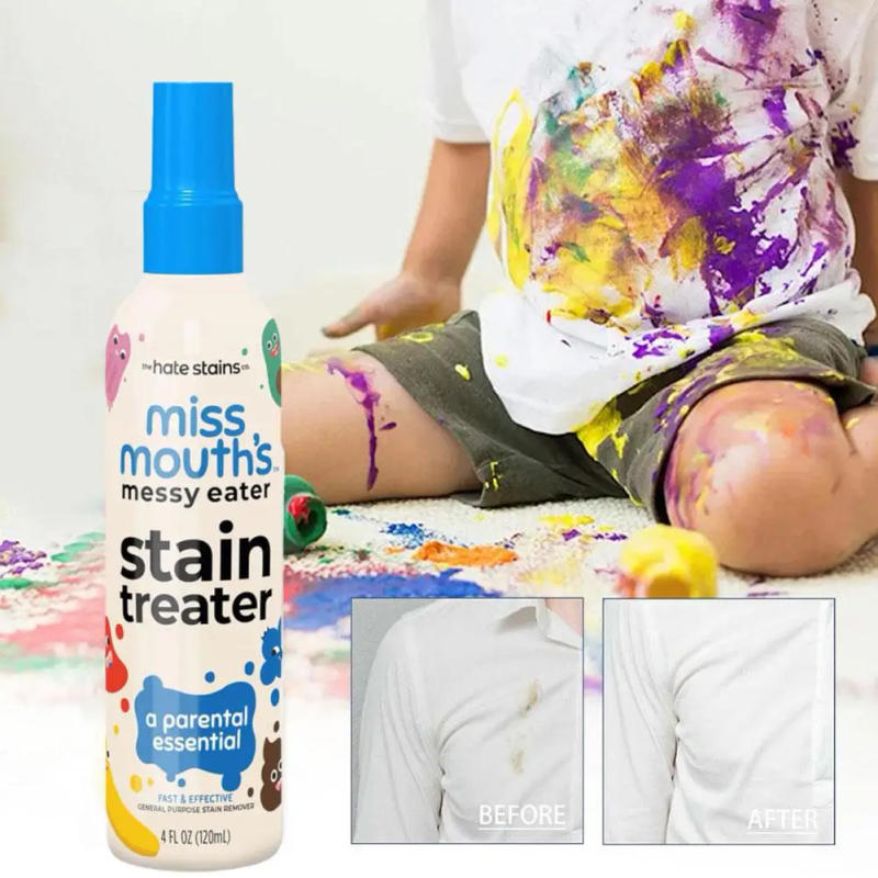 Description Picture 2 of item120ml Fabric Stain Remover Spray Stain Yellow Removal Dust Bleached Decontamination Treater Spray Stain Remover