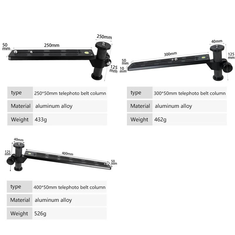 Description Picture 4 of itemManfrotto New Telephoto Quick Release Sliding Plate Camera Mount Zoom Lens Holder for Manfrotto Tripod Head Slide Rail Adapter