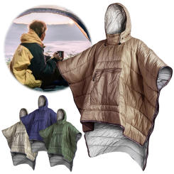 Wearable Cloak Sleeping Bag Adult Waterproof Poncho Coat Lightweight Sleeping Bag for Camping Hiking Backpacking Outdoor Travel